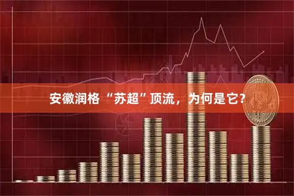 安徽润格 “苏超”顶流，为何是它？